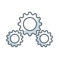 Gear settings isolated icon