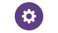 Gear settings preference icon, customization configuration tool, vector design Generative AI Royalty Free Stock Photo
