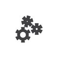 Gear, settings, preferences vector icon