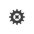 Gear settings vector icon Royalty Free Stock Photo
