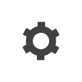 Gear settings vector icon Royalty Free Stock Photo