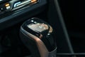 Gear Shift Selector. Gear lever close up. Modern Automatic Transmission in Car Royalty Free Stock Photo