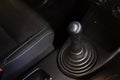 Gear stick of manual transmission car with 6 position. Royalty Free Stock Photo