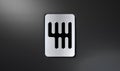 Gear Stick Shift Plate Royalty Free Stock Photo
