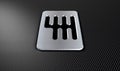 Gear Stick Shift Plate Royalty Free Stock Photo