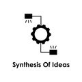 gear, synthesis of ideas icon. Element of business icon for mobile concept and web apps. Detailed gear, synthesis of ideas icon