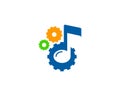 Gear Tool Music Icon Logo Design Element