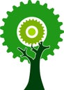 Gear tree Royalty Free Stock Photo