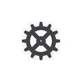 Gear vector icon Royalty Free Stock Photo