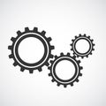 Gear vector Icon flat design