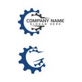 Gear vector icon illustration design Royalty Free Stock Photo
