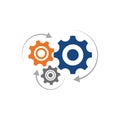 Gear vector icon illustration design Royalty Free Stock Photo