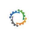 Gear vector icon illustration design Royalty Free Stock Photo