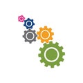 Gear vector icon illustration design Royalty Free Stock Photo
