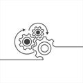 Gear vector icon illustration design Royalty Free Stock Photo