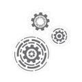 Gear vector icon illustration design Royalty Free Stock Photo