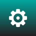 Gear vector icon illustration graphic design. Royalty Free Stock Photo