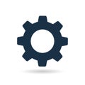 Gear vector icon. Setting icon vector template