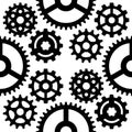 Gear vector illustration mechanics gearing web development shape work cog engine wheel equipment machinery seamless Royalty Free Stock Photo