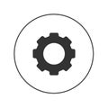 Gear vector web icon Royalty Free Stock Photo