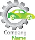 Gear vehicle logo Royalty Free Stock Photo