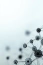Gear Visualization: Mechanical gear system interconnected lines and dots, data visualization for big data graphics