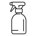 Gear water spray icon outline vector. Container can safe