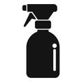 Gear water spray icon simple vector. Container can safe