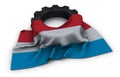 Gear wheel and flag of luxembourg