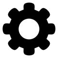 Gear Wheel Flat Icon Symbol Royalty Free Stock Photo
