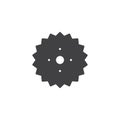 Gear wheel vector icon Royalty Free Stock Photo