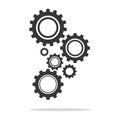 Gear wheels.Abstract techno gear wheels.cogs modern machine.Vector illustration 2