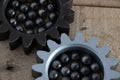 gear wheels close-up