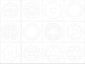 Gear wheels icons Royalty Free Stock Photo
