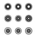 Gear wheels isolated on light background Royalty Free Stock Photo