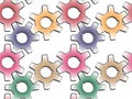 Gear wheels pattern Royalty Free Stock Photo