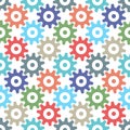 Gear wheels seamless pattern