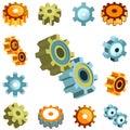 Gear wheels vector Royalty Free Stock Photo