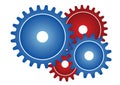 Gear wheels - vector