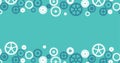 Gear wheels vector illustration banner text space Royalty Free Stock Photo