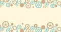 Gear wheels vector illustration banner text space Royalty Free Stock Photo
