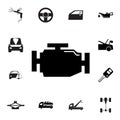 Gearbox icon. Set of car repair icons. Signs, outline eco collection, simple icons for websites, web design, mobile app, info grap