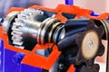 Gearbox on large electric motor