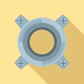 Gearbox releaser icon, flat style