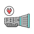 gearbox repair color icon vector isolated illustration