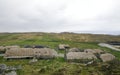 The Gearrannan Blackhouses on the Isle of Lewis Royalty Free Stock Photo