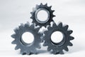 Gears against white background Royalty Free Stock Photo
