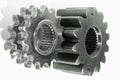 Gears against white background Royalty Free Stock Photo
