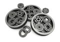 Gears aluminium Royalty Free Stock Photo