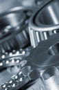 Gears and bearing close-ups Royalty Free Stock Photo